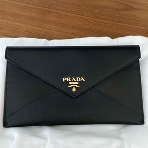 Prada envelope wallet